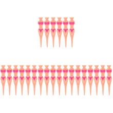 24Pcs Pink PP Plastic Golf Tees Durable Lady-Shaped Golf Ball Holders