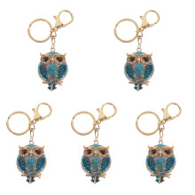 5Pcs Shaped Decorative Pendant Key Ring for Car Or Bag
