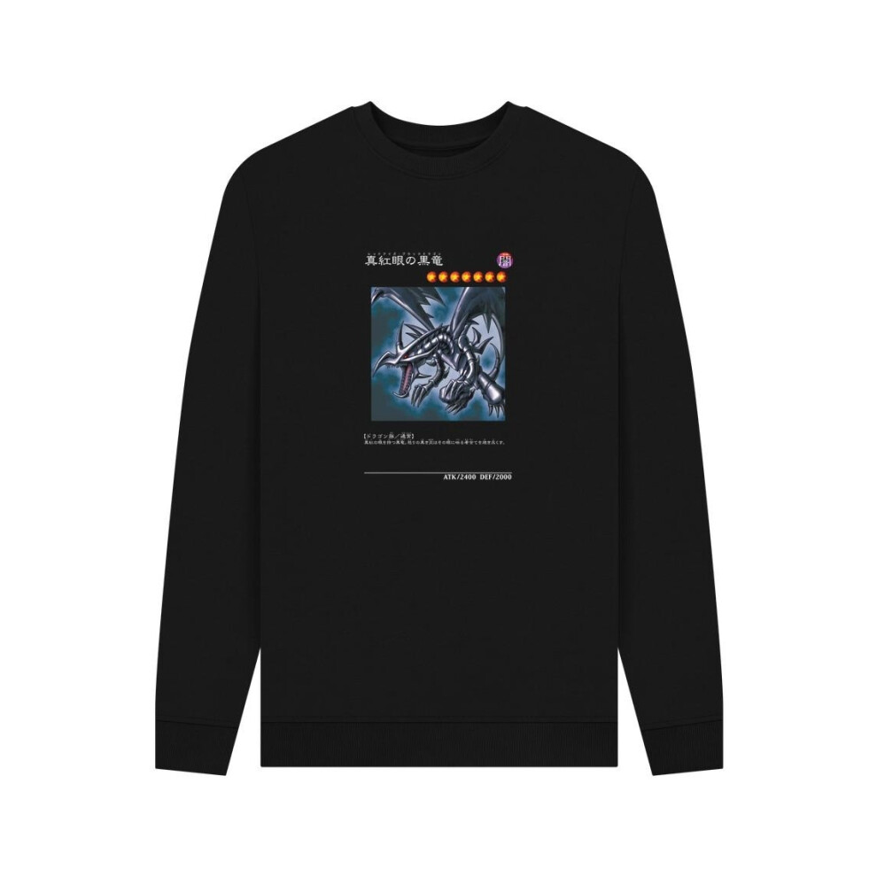 Yu-Gi-Oh! (Xxl, ) Unisex Adult Red-Eyes Dragon Sweatshirt Black