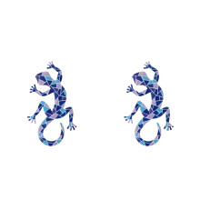 2St Krachtige Ijzeren Gecko Muurhangers En Kleurrijk