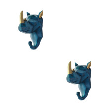 2St Resin Wandopberg Haken Dieren Vormig Voor Kleding En Decor