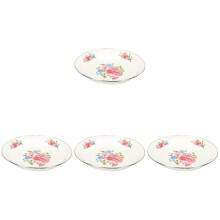 4St Roze Emaille Serveerschaal Huis Thee Party Dried Fruit Houder