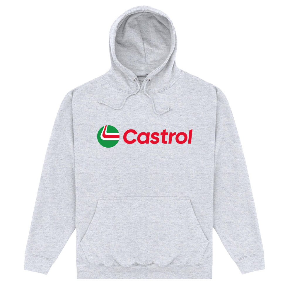 Castrol (3Xl, Heather Grey) Unisex Adult Lock Up Hoodie