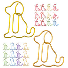 60Pcs Assorted Dog Paper Clips Metal Bookmarks for Office