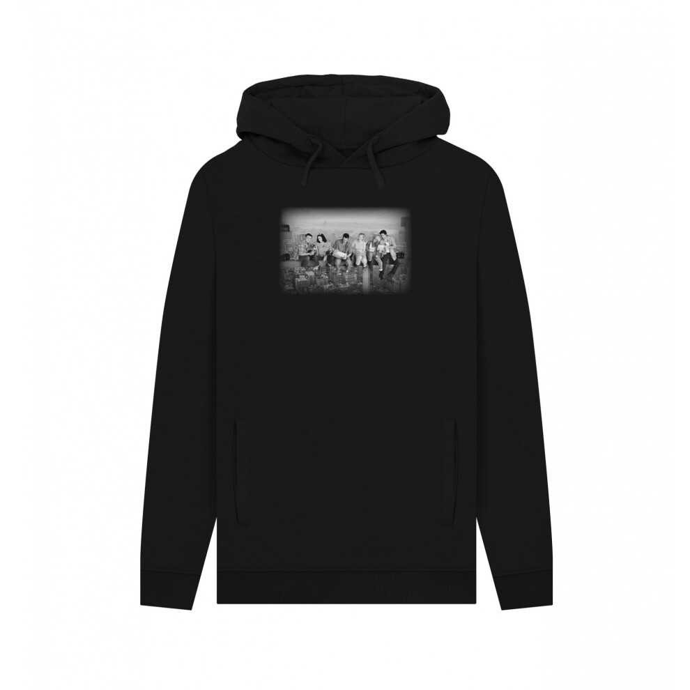 Friends (S, ) Unisex Adult Lunch Atop A Skyscraper Hoodie Black