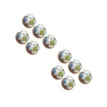 10Pcs High Grade PP Cotton Sewing Pin Cushions Wooden Needle Holder