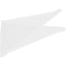 Polyester Witte Kanten Haarbandana Met Bloemmotief Sjaal