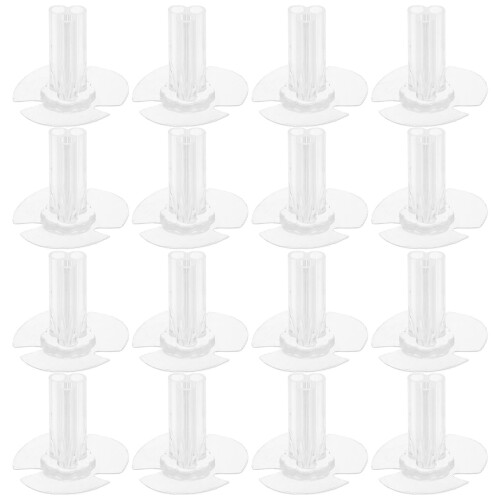 30Pièces Base Fleurs Transparent Adhésive Pour Décorations