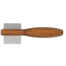1Stk Pet Grooming Holzgriff Doppelseitig Haarentferner Multicolor
