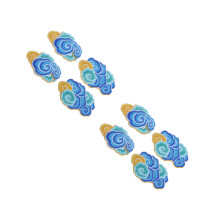 8Pcs Colorful Cloud Embroidered Appliques Durable Sewing Patches DIY