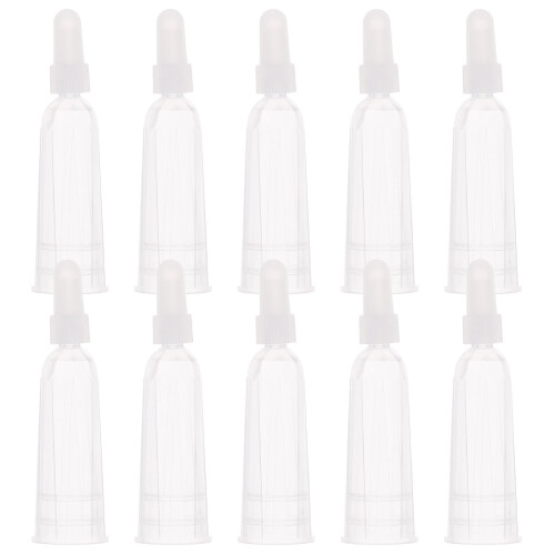 10St Compacte Plastic Ampulopeners Met Vingersbescherming Transparant