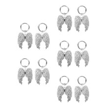 Zilveren Robuuste Boot Hanger Met Angel Wing En Ring
