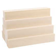 10St Basswood Beeldhouwblokken Houtset Beige Voor Veelzijdig Knutselen
