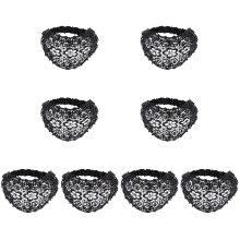 8St Vintage Haarband Kunstparel Kant
