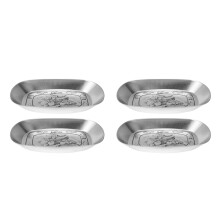 4St Zilveren Retro Opbergborden Sieraden En Snacks