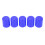 19mm Silicone Hose End Caps Blue Set 5 1