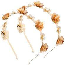 2St Gouden Bruiloft Parel Haarband Retro Stijl Hoofdband Voor
