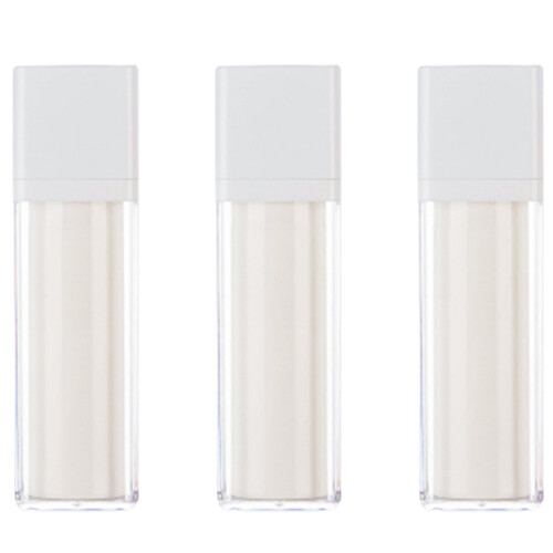 3St Plastic Airless Pompflessen Draagbare Reiscrème