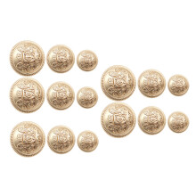 30Stk Langlebige Goldene Zinklegierung Knöpfe Für DIY Kleidungsstücke