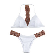 Raindrops Bikini White 1 Set M 15.7x14.2in Women’S Cute Swimsuit