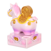 1Resin Roze Paardenbeeld Zodiak Figuur Luxe Huis- En Bureau Decoratie