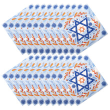 20St Feest Servetten Hanukkah Met Ster Van David in Assorti Kleuren