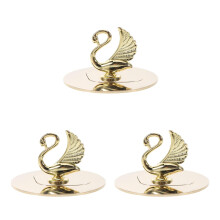 3St Gouden Metalen Kaarsafdekkingen Met Memory Ring, Voor Thuisgebruik
