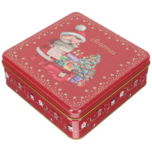 Blikken Koekjesdoos, Compacte Kerst Bewaarbox Voor Candy