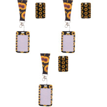 3Sets Stijlvolle Naamkaart Houder Met Lanyard, Eenvoudig En Praktisch