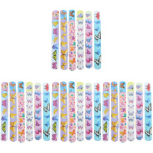 96St Snap Slap Wristbands Voor Feest En Kinderen PVC Kleurrijk