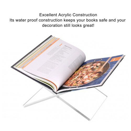 Waterproof Acrylic Book Display Stand Clear 1
