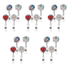 20St Kleine Badge Reel Met Abs+metaal Voor Badges En Naamclips