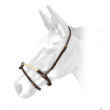 (Full, Havana) Whitaker RNB Leather Horse Noseband