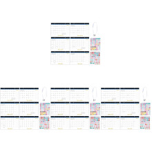 4Sets Gouden Huis Kalenders Muurkalender Duurzaam &