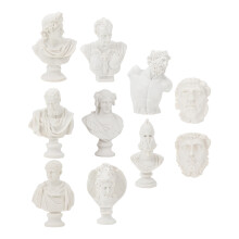 10St Kleine Resin Standbeelden Wit En Decoratief Voor Thuis