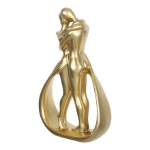 Gouden Resin Romantische Koppelbeeldjes Voor Thuis of Kantoor