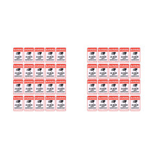 100St Duurzame Video Waarschuwingsstickers Zelfklevend Multi Gebruik