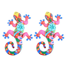 6St Rood Ijzeren Sieraden 3D Muurkunst Ornament Voor Thuis