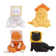 4St Plastic Kat Decoraties Schattig Bureau Ornament