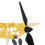 Yellow Garden Plane Spinner 1