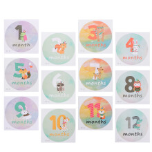 1Set Neonatale Mijlpaalstickers Papier Decoratie Voor Baby Foto's