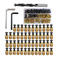 50pack Universals Fasteners With 2 Wrenches 1 Drill Bit for Wood