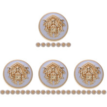 80St Decoratieve Metalen Knopen Wit Vintage Stijl Voor Jas Uniform