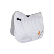 (17mm - 18cm, White) Aubrion ARMA Logo Horse Dressage Saddlepad