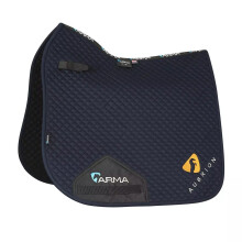 (17mm - 18cm, Navy) Aubrion ARMA Logo Horse Dressage Saddlepad