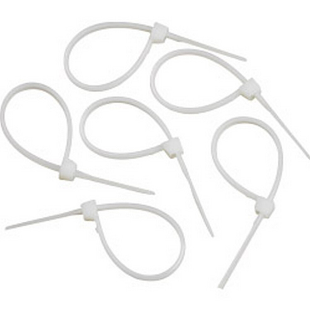 (5Mm X 175Mm, White) Supalec Cable Ties (Pack Of 100) 5063574719995