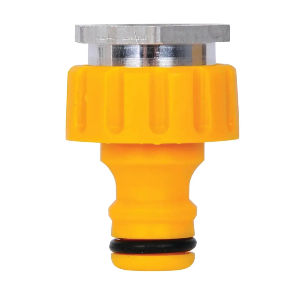 Hozelock (22Mm, ) Indoor Threaded Tap Connector Yellow