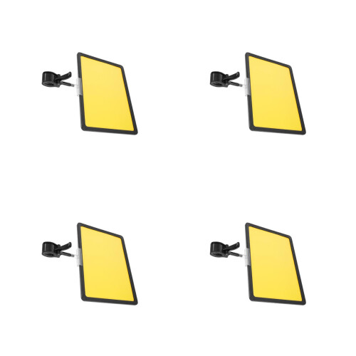 4Sets Practical ABS Price Display Tag Board with Clip for Supermarkets 1