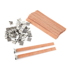 40 Wooden Wick Candle Cores Kit