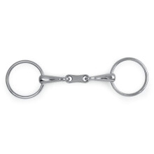 (6in, Silver) Lorina French Link Loose Ring Snaffle